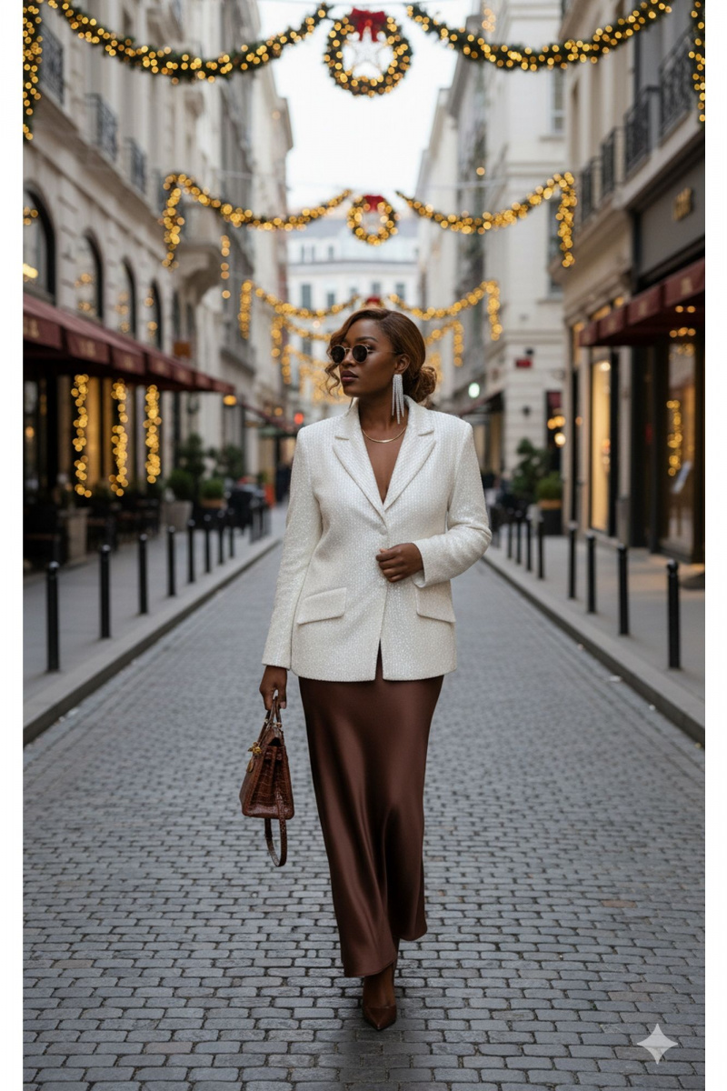 Юбочный комплект Vittoria Queen 27233 кремово-шоколадный