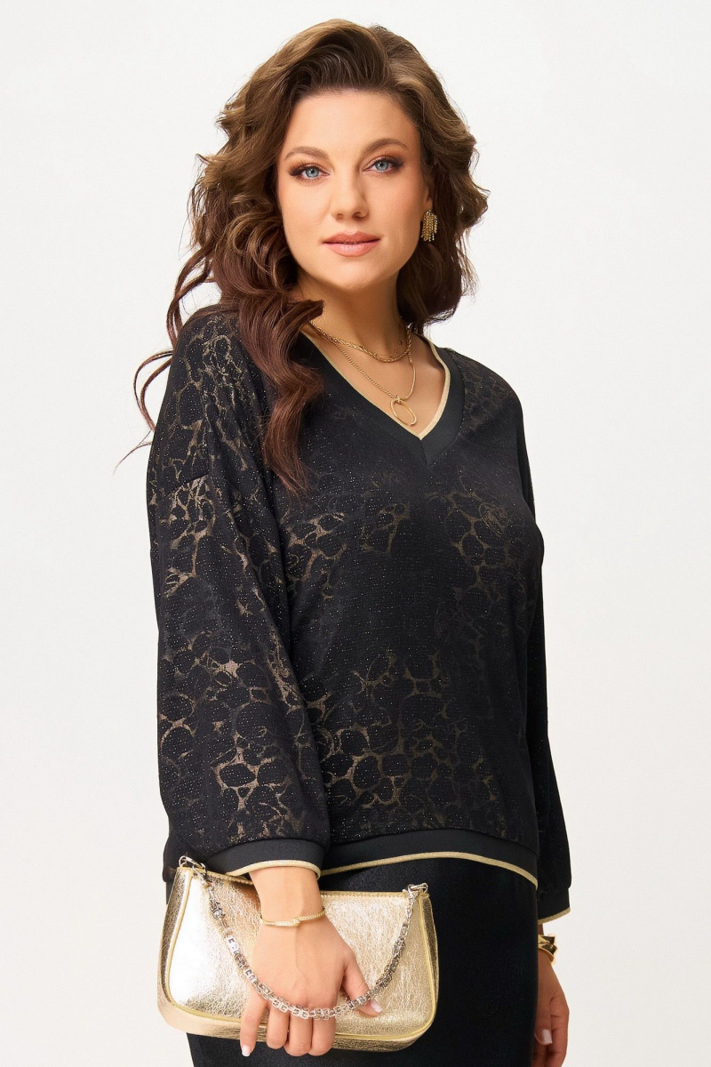 Джемперы Fita 20721 черно-золотистый