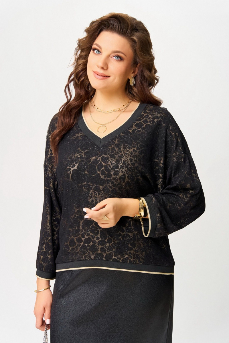 Джемперы Fita 20721 черно-золотистый