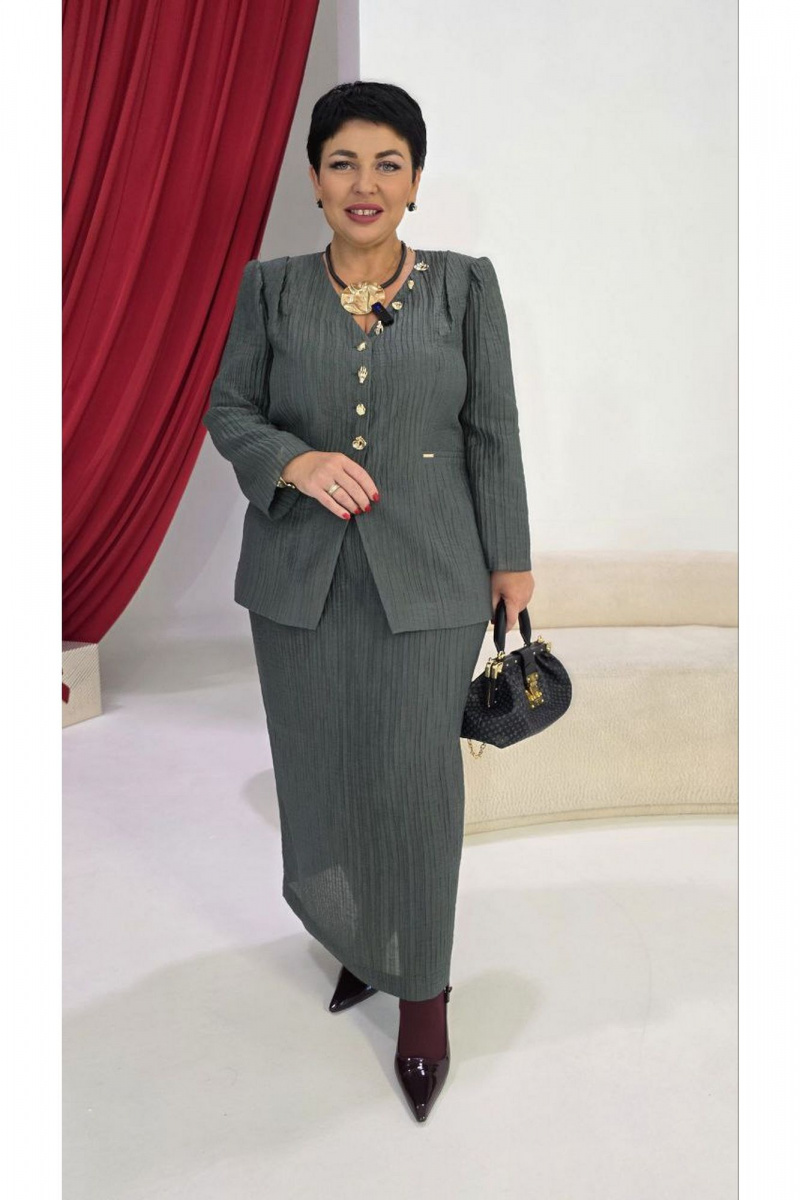 Юбочный костюм Vittoria Queen 27533 темно-зеленый