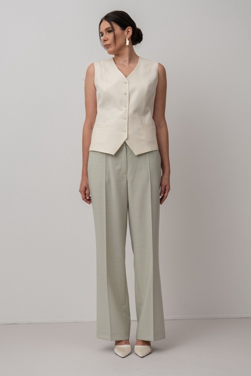 Жилеты FASHION CENTRE Шр-4156 молочный