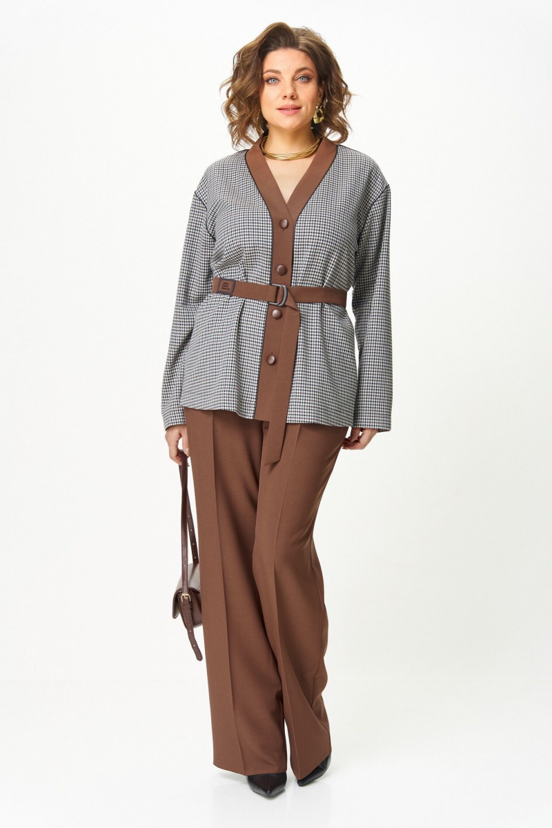 Брючный комплект Aira Style 24244 шоколад