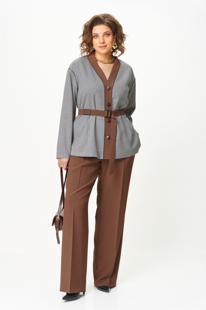 Брючный комплект Aira Style 24244 шоколад