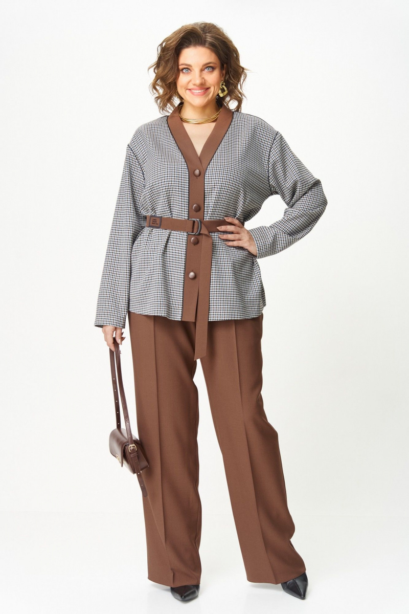 Брючный комплект Aira Style 24244 шоколад