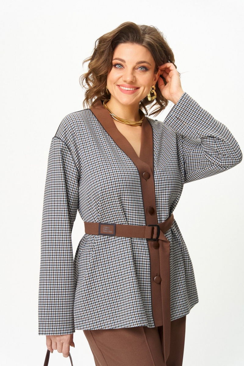 Брючный комплект Aira Style 24244 шоколад