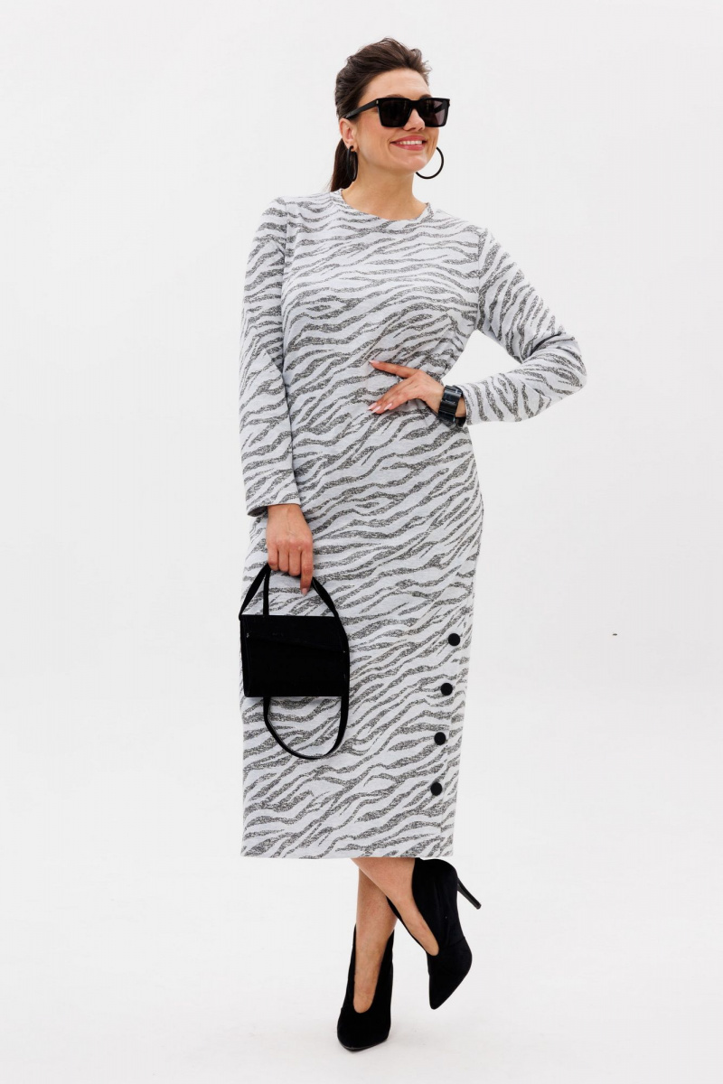 Платья Anelli 1755 серая_магия