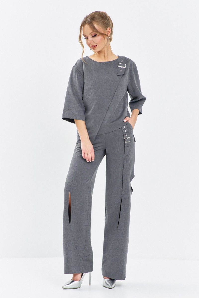 Брючный комплект Euromoda 629 серый