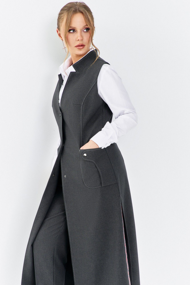 Брючный комплект Euromoda 646 серый