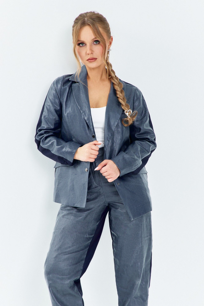 Брючный костюм Euromoda 652 синий