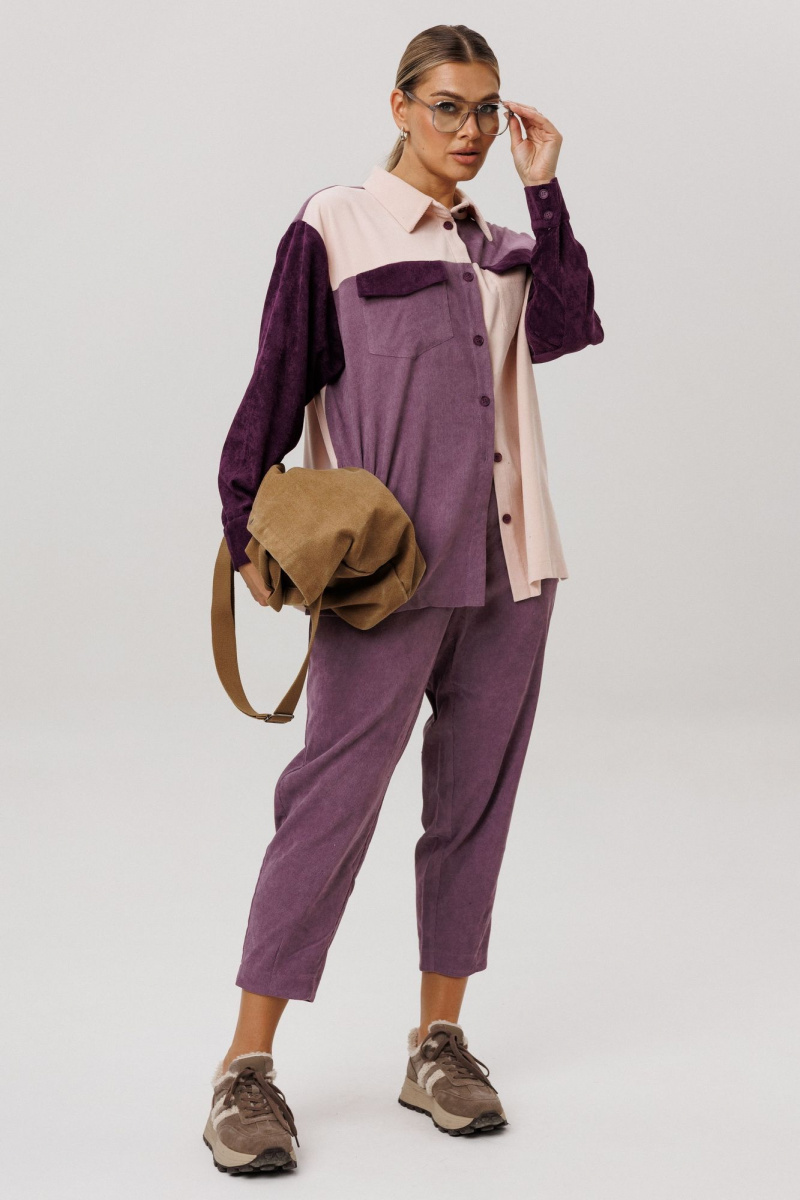 Брюки Anelli 1747 цветение_сирени