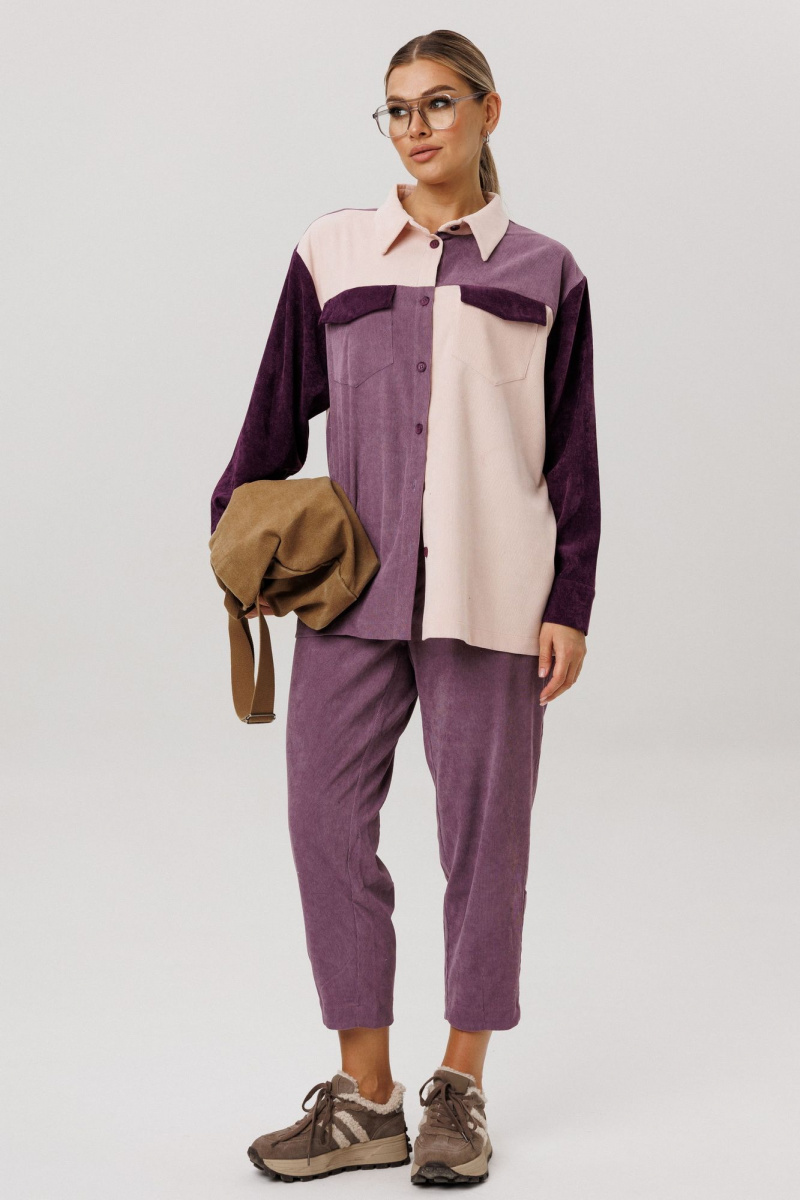 Брюки Anelli 1747 цветение_сирени