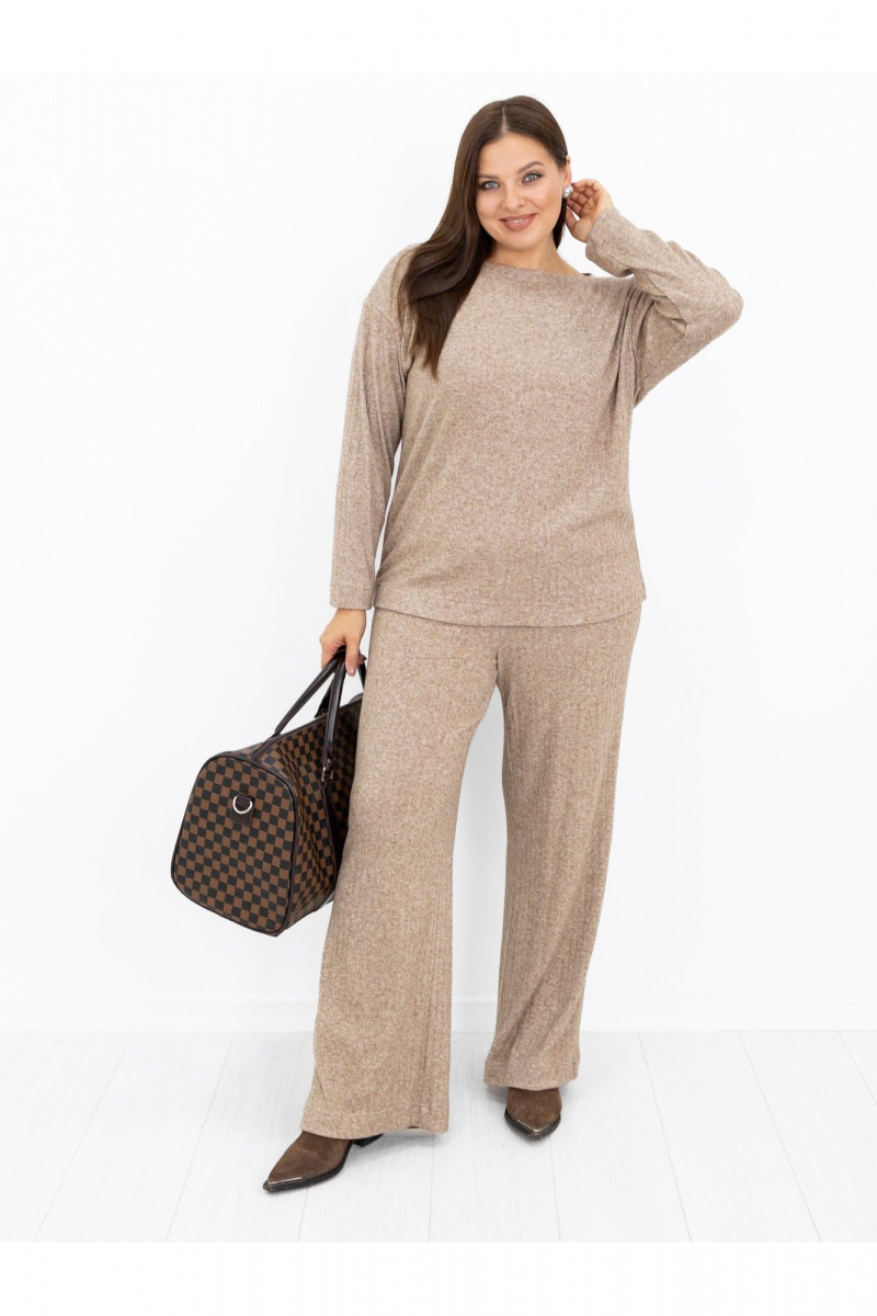 Брючный костюм Ollsy 05152 бежевый
