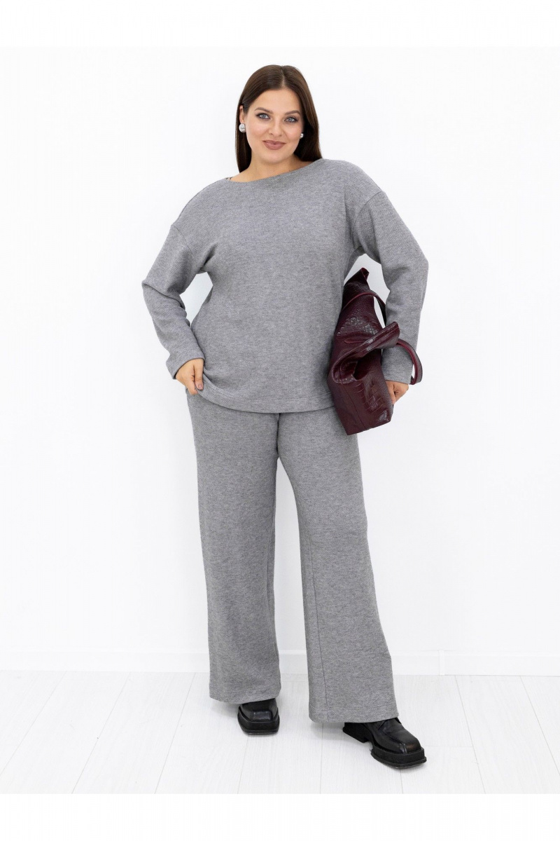 Брючный костюм Ollsy 05152 серый