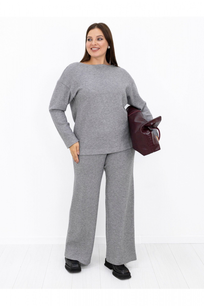 Брючный костюм Ollsy 05152 серый