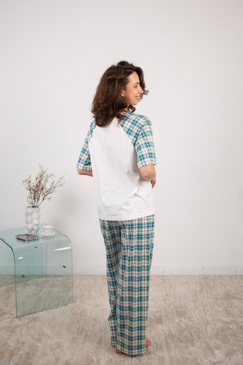 Пижамы Купалинка 40100G.158-164 к.экрю,клетка