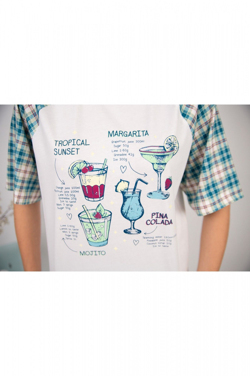 Пижамы Купалинка 40100G.158-164 к.экрю,клетка