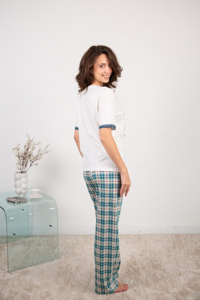 Пижамы Купалинка 625104.158-164 к.экрю,клетка