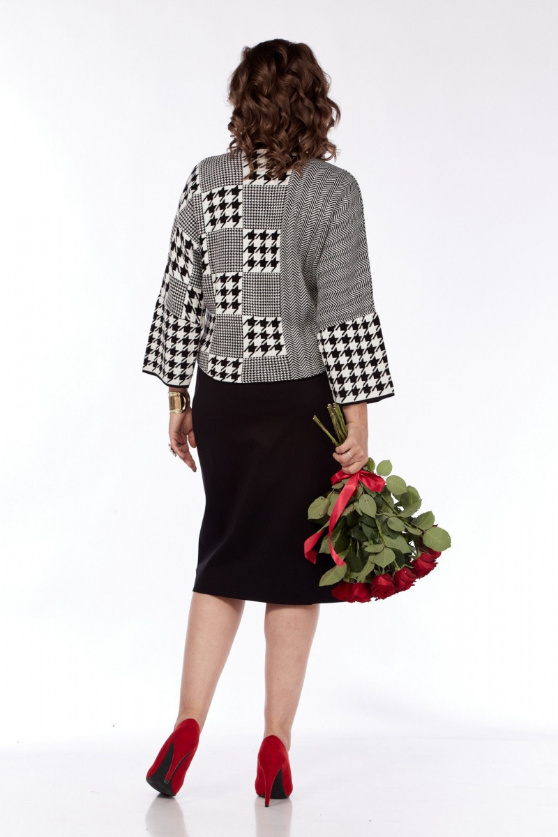 Юбочный комплект Grace for you 237 черно-белый