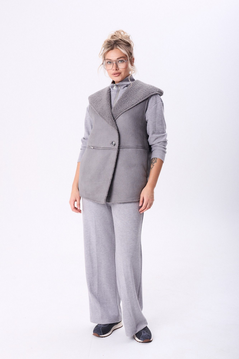 Брючный комплект Диомант 2107 серый