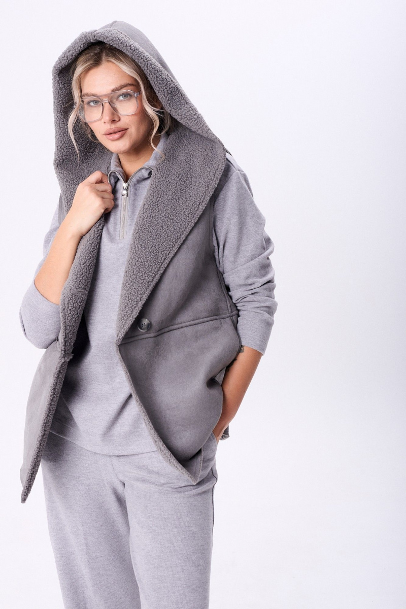 Брючный комплект Диомант 2107 серый