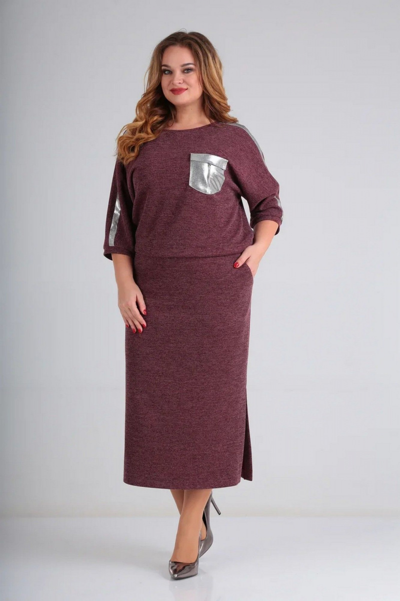 Платья СиБон 0216 бордо