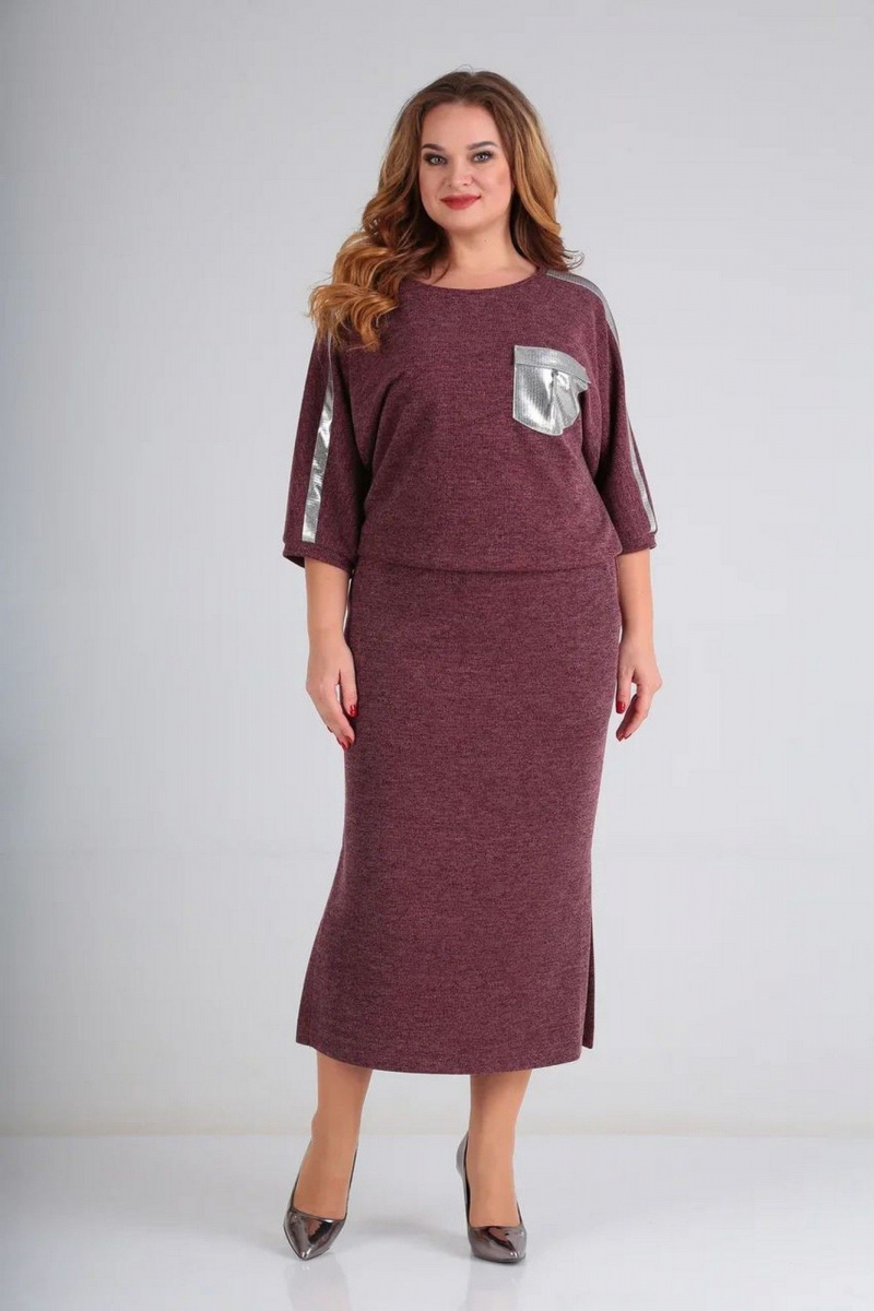 Платья СиБон 0216 бордо
