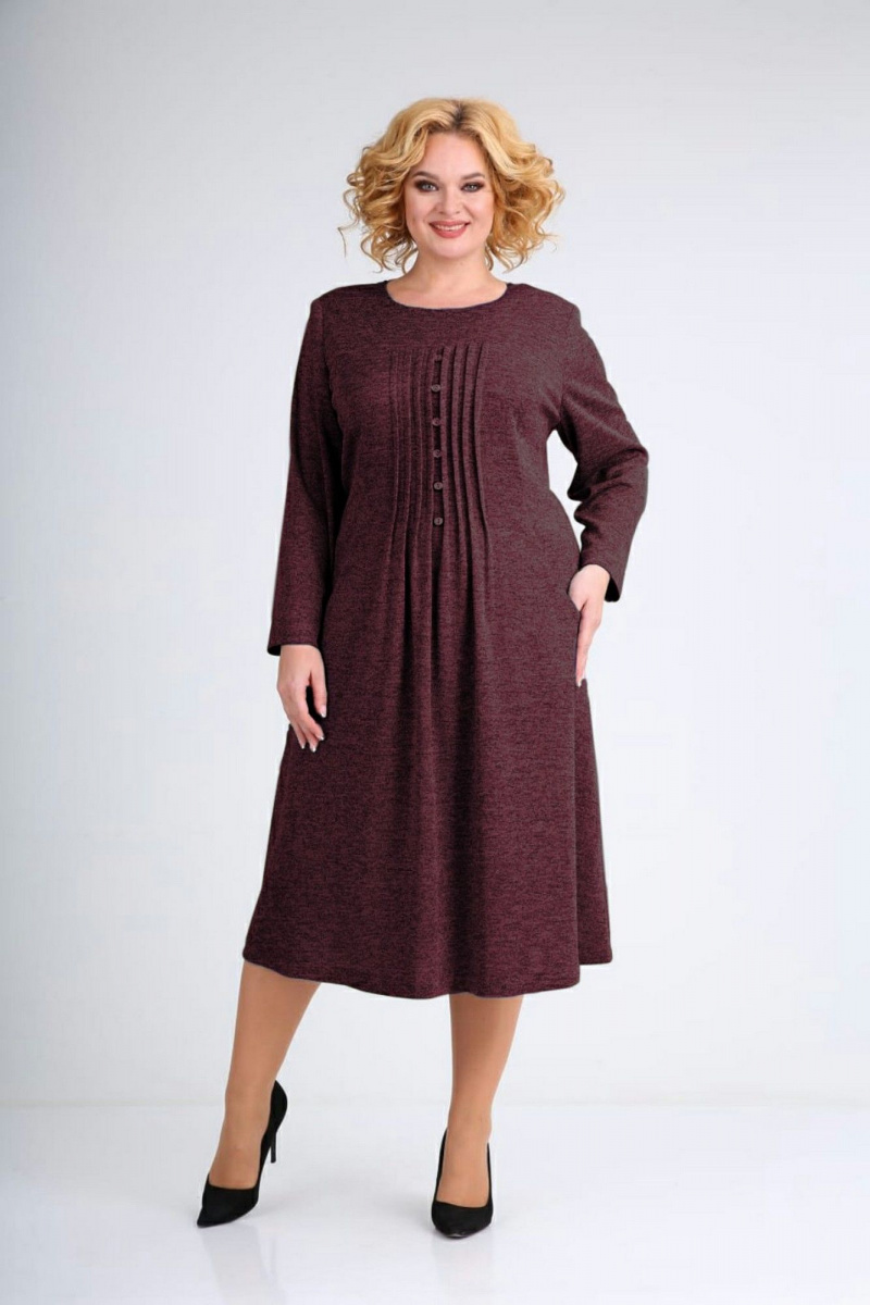Платья СиБон 0224а бордо