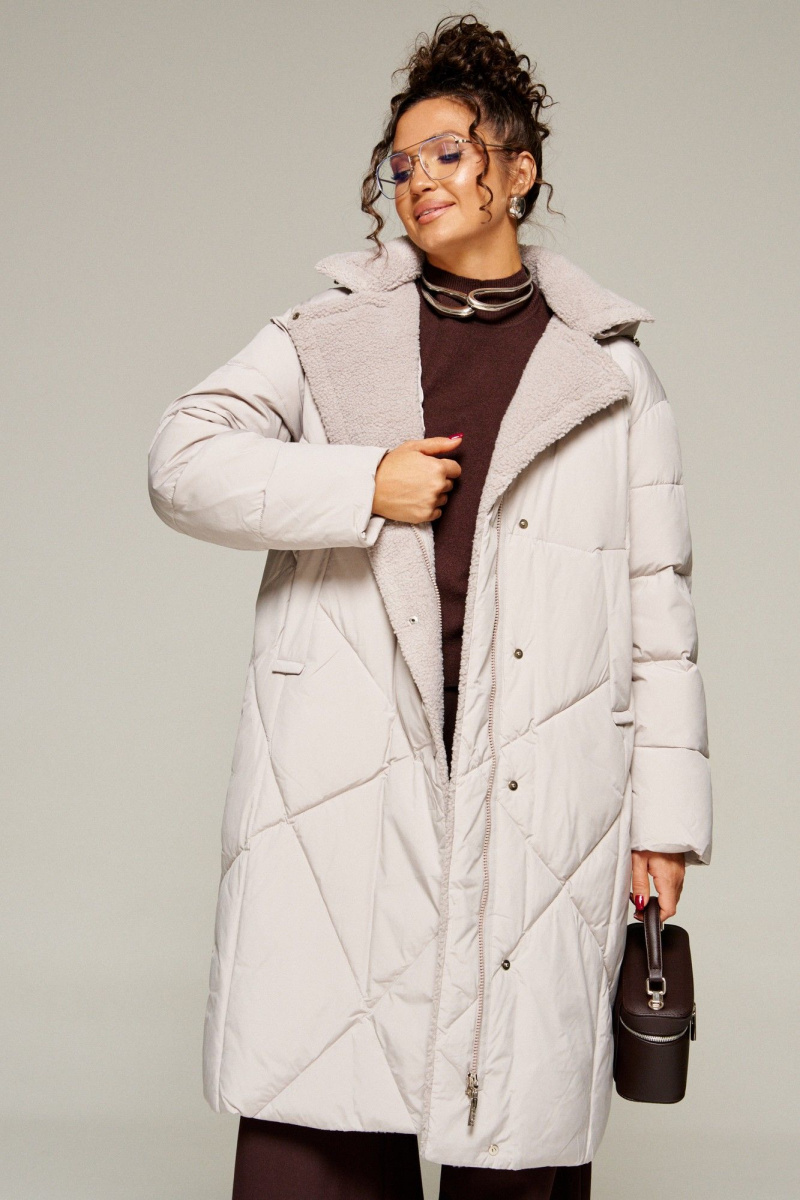 Женское пальто Beautiful&Free 8024 жемчуг