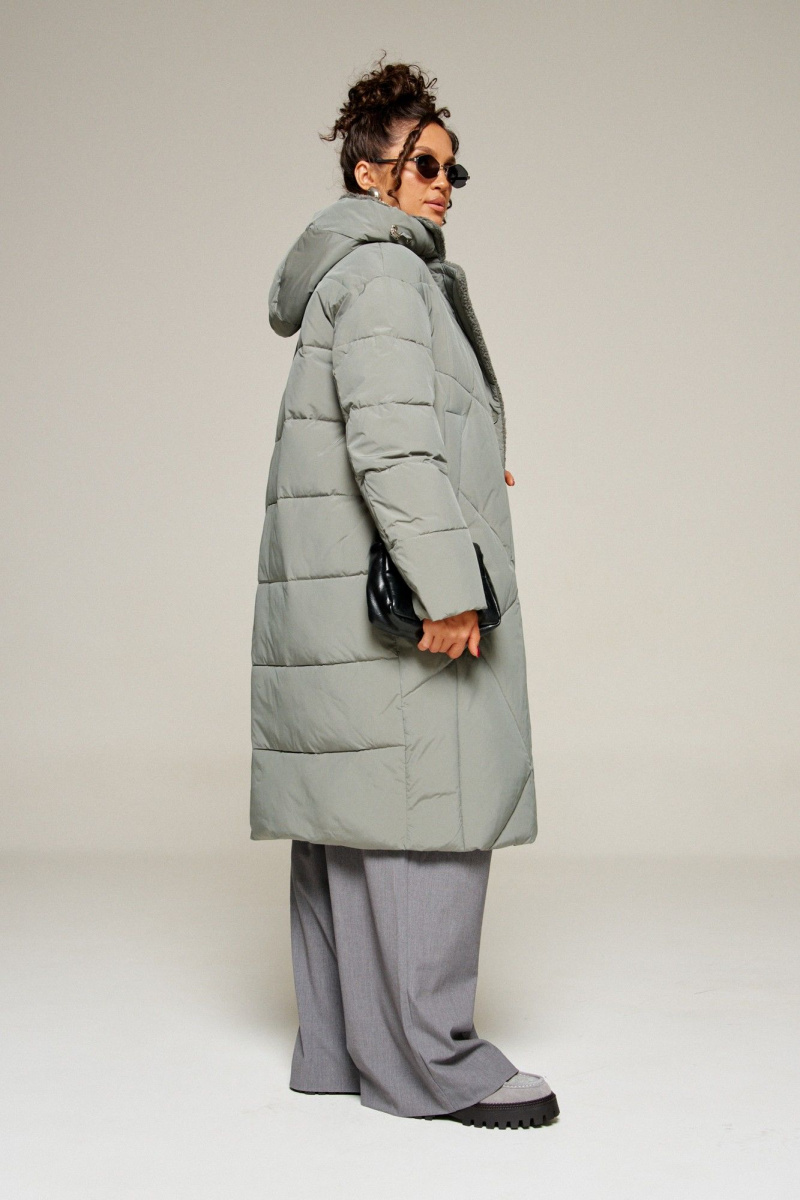 Женское пальто Beautiful&Free 8024 шалфей