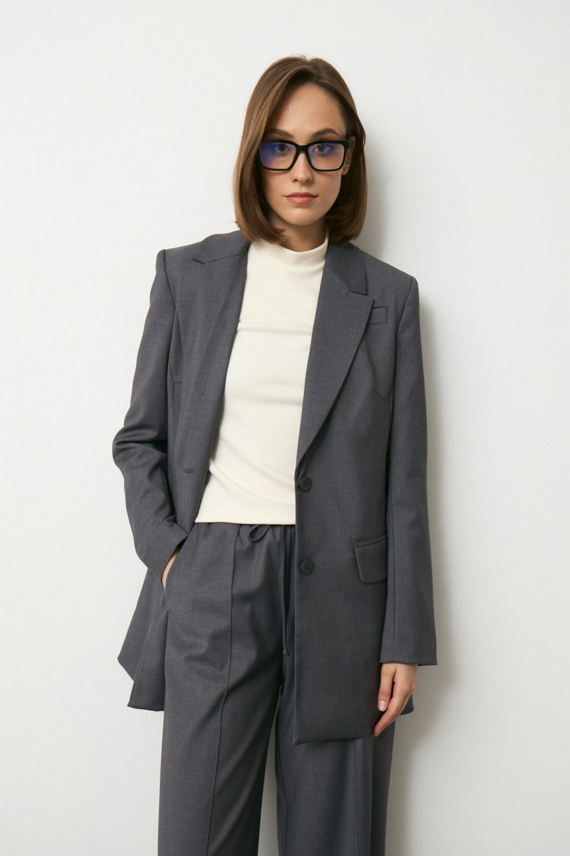 Брючный костюм Luitui R4049 темно-серый