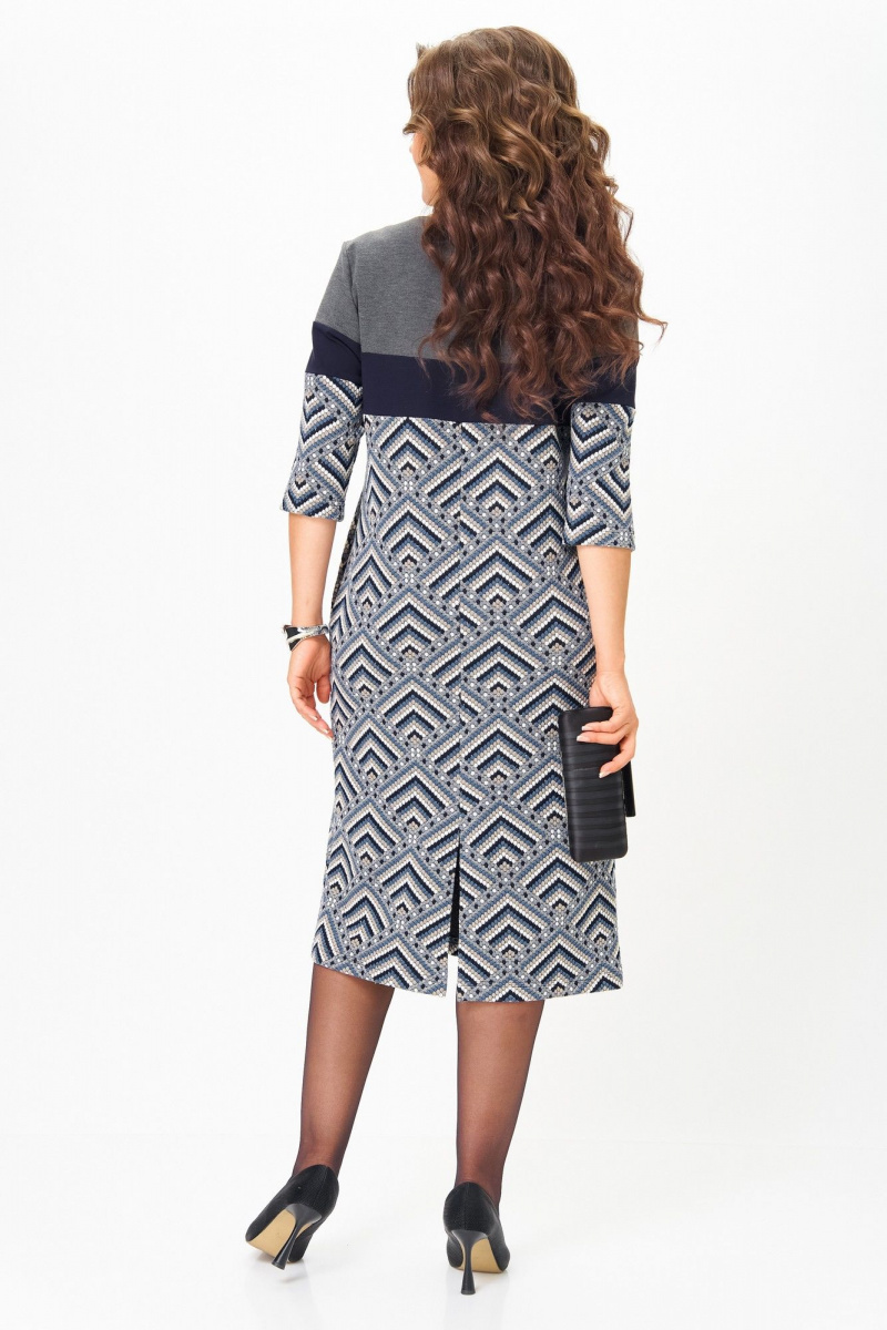 Платья Michel chic 2188 серый-голубой