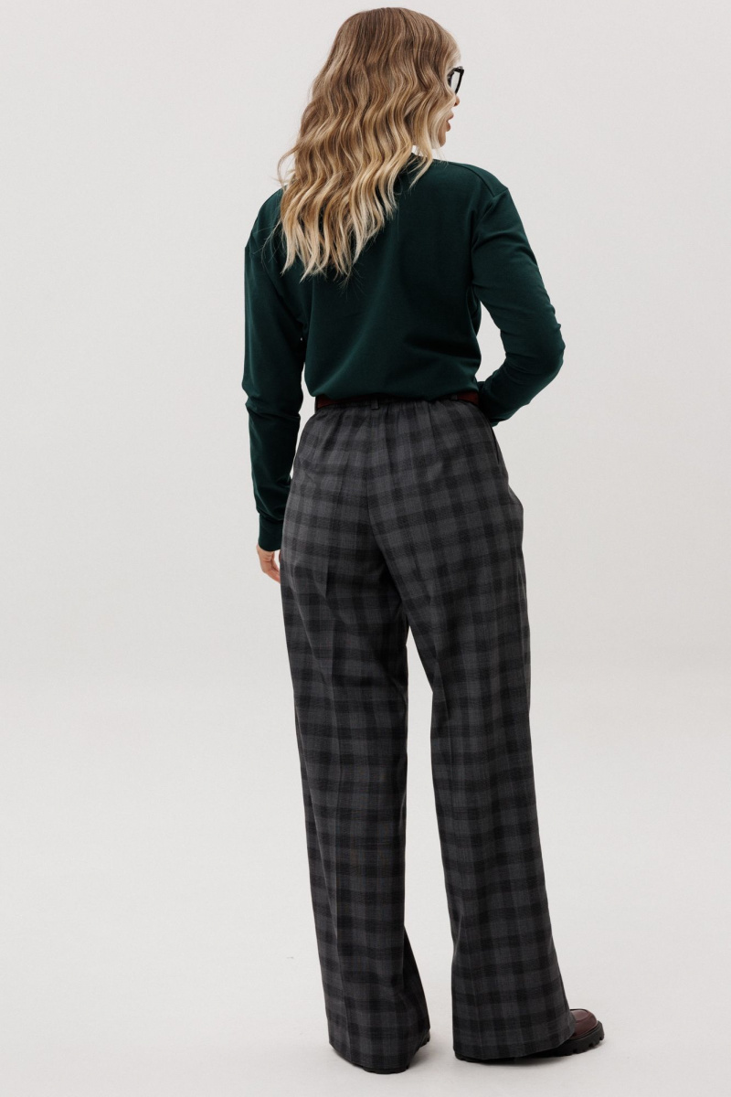 Брюки Ma Vie М-710-2 серая_клетка