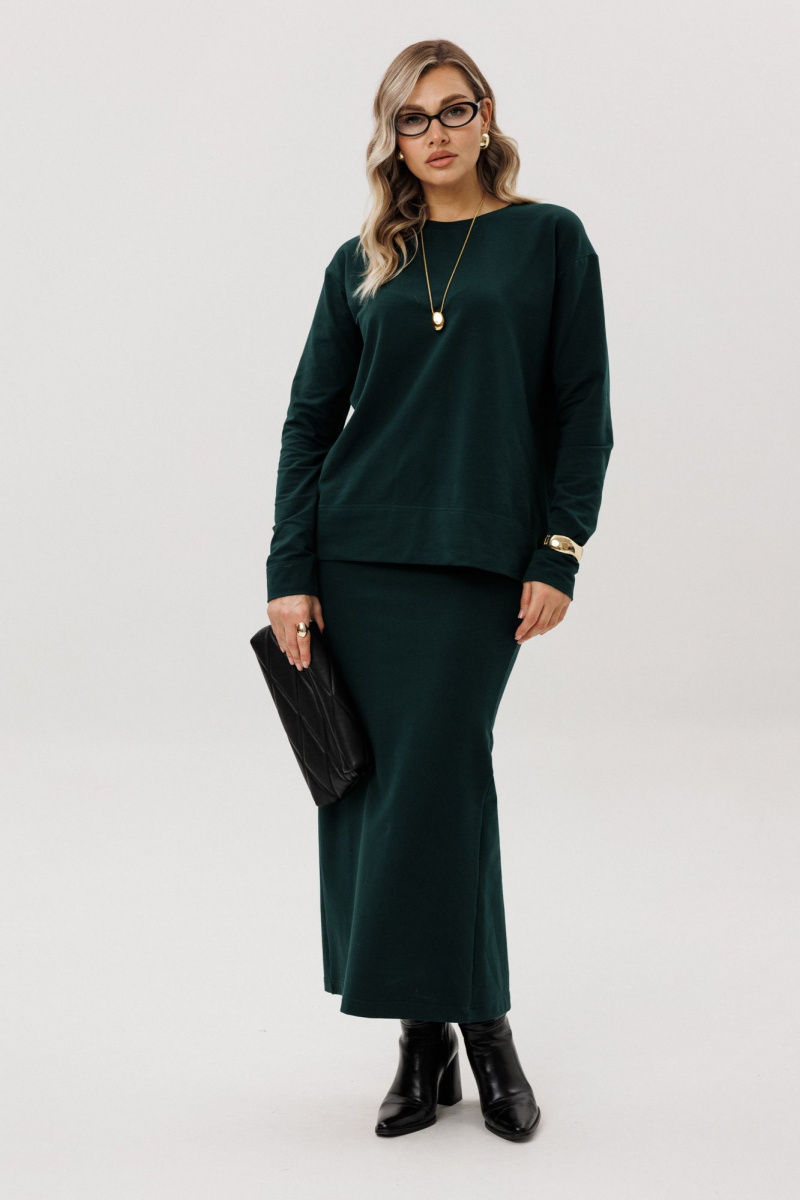 Юбочный комплект Ma Vie 713 изумрудный