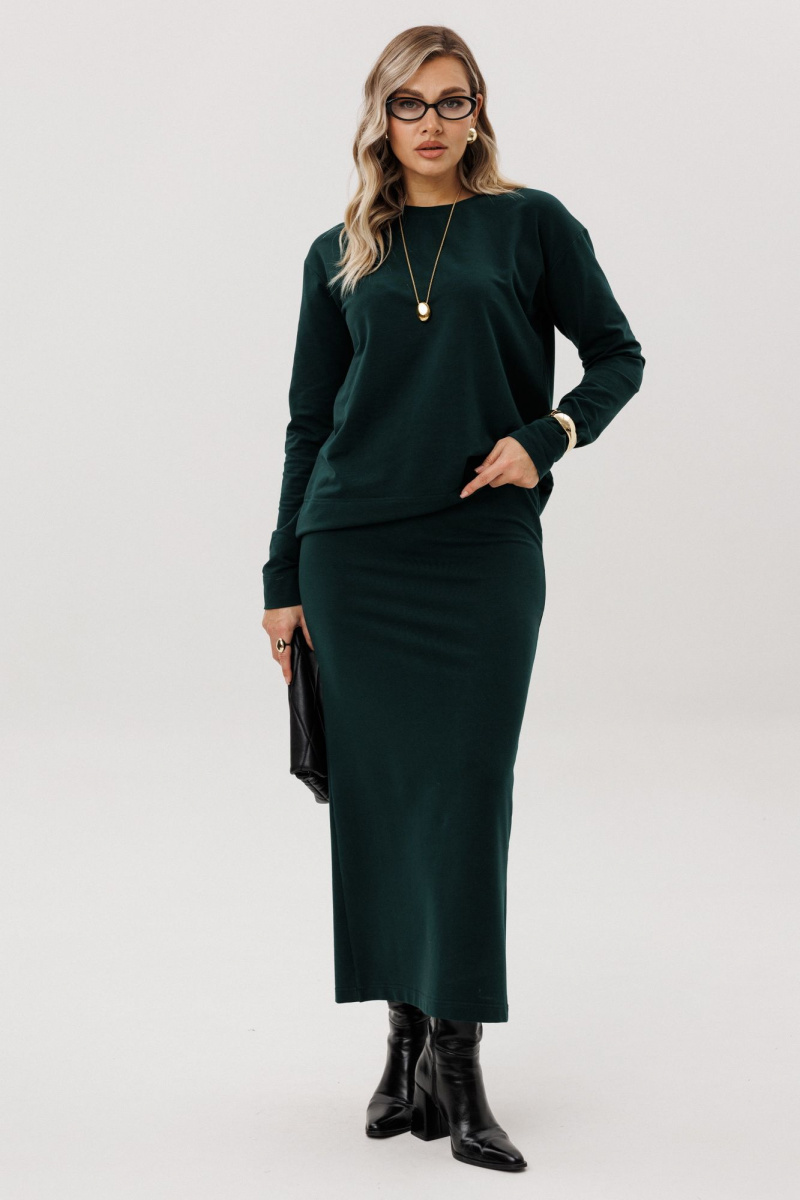 Юбочный комплект Ma Vie 713 изумрудный