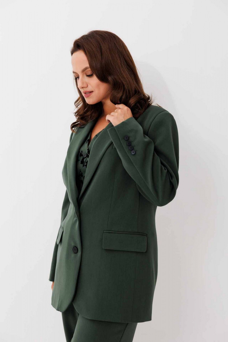 Брючный костюм Mislana 1267/1 зеленый