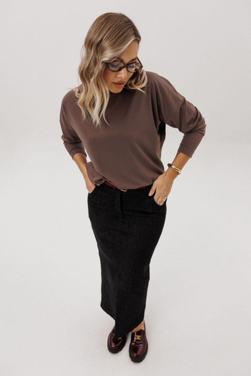 Юбочный комплект Ma Vie М-717 коричневый_и_черный