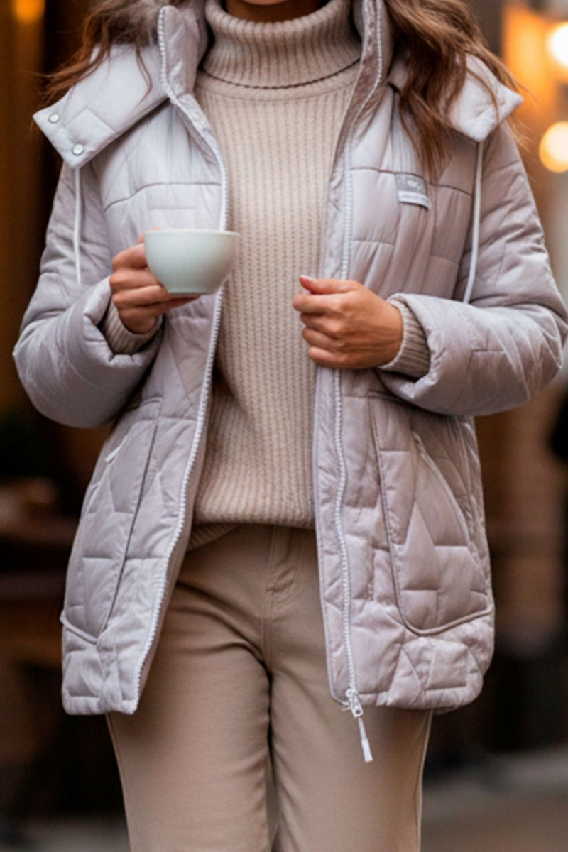 Женская куртка Mislana 1850 жемчужный