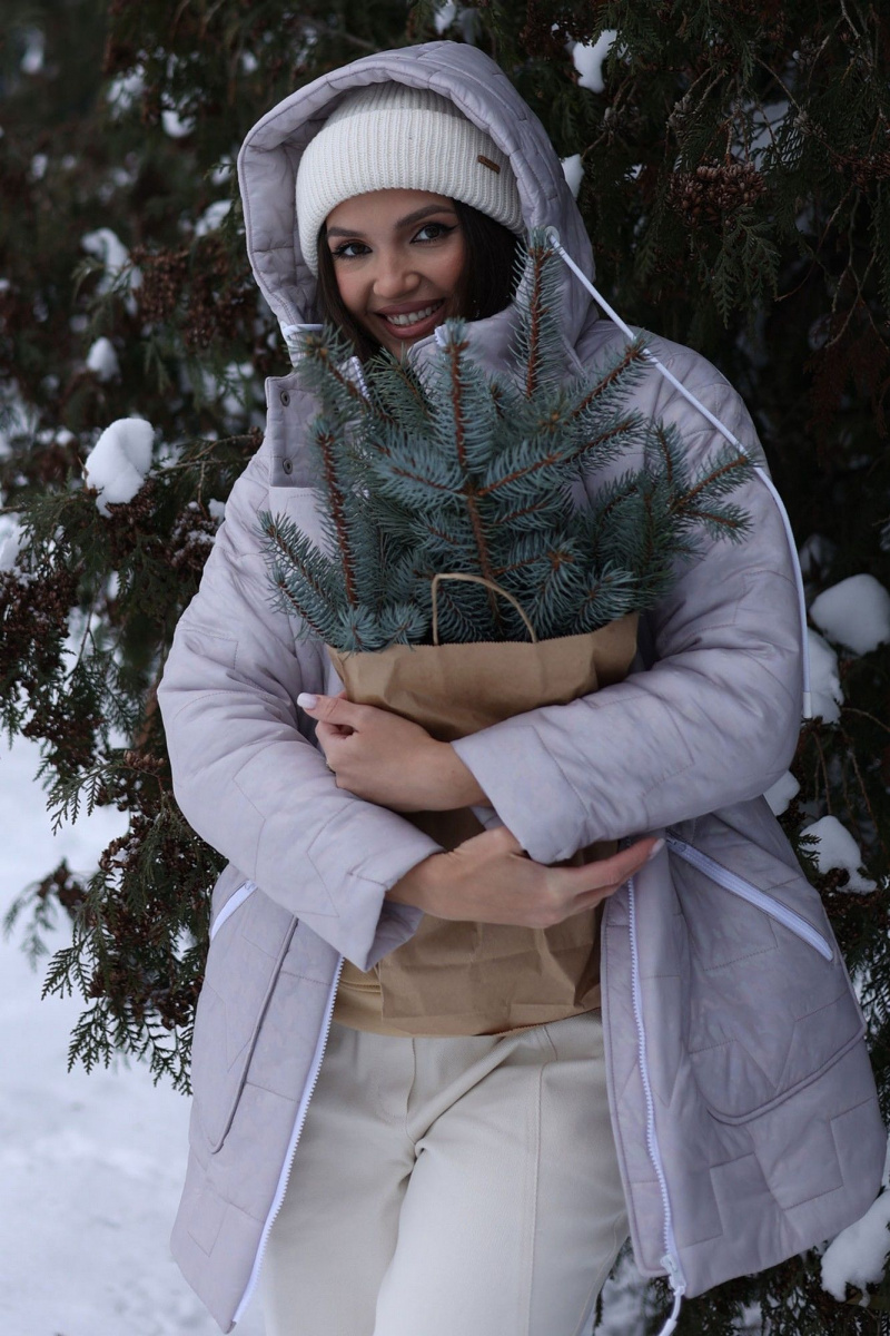 Женская куртка Mislana 1850 жемчужный