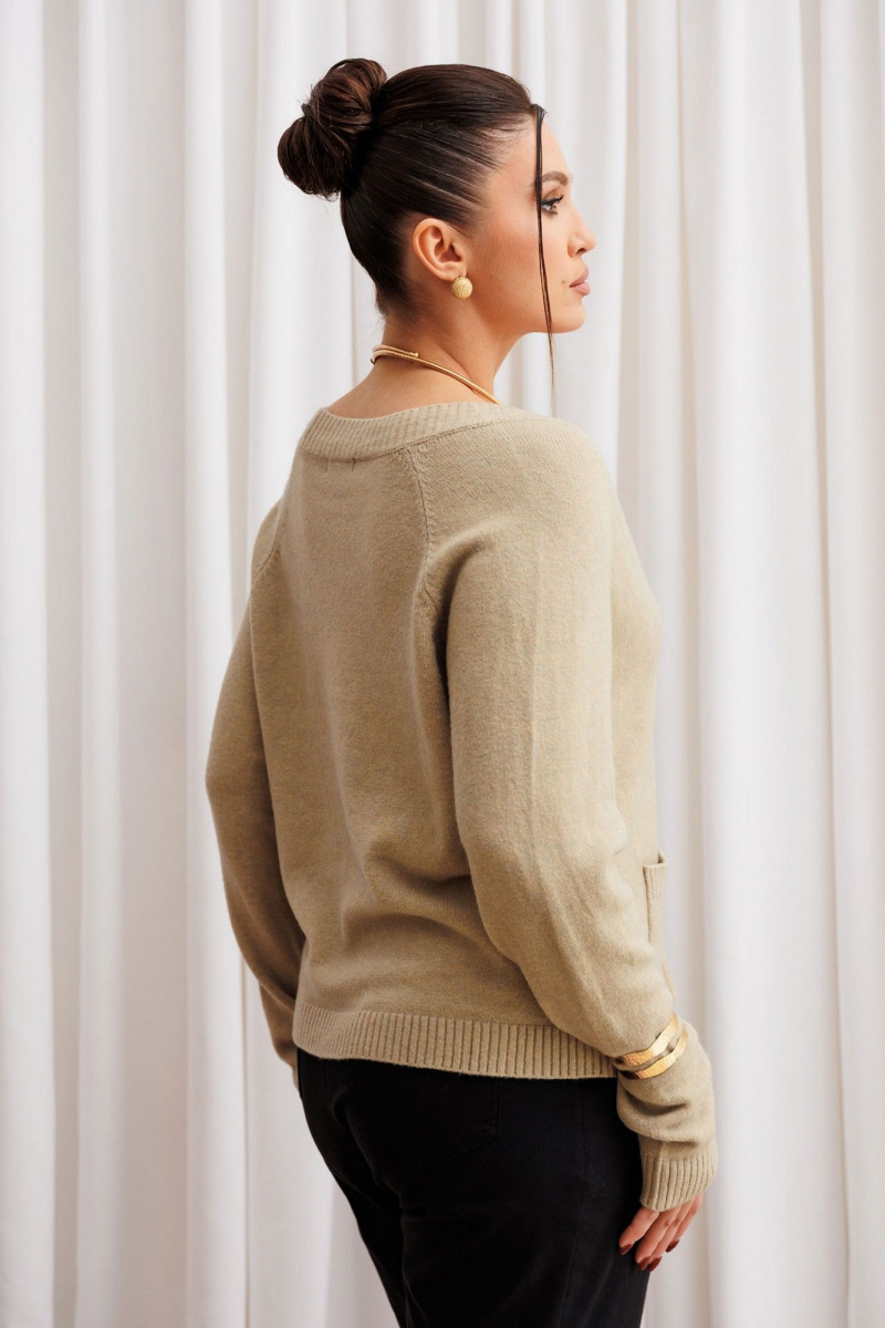 Джемперы Mislana т103 светлая_оливка