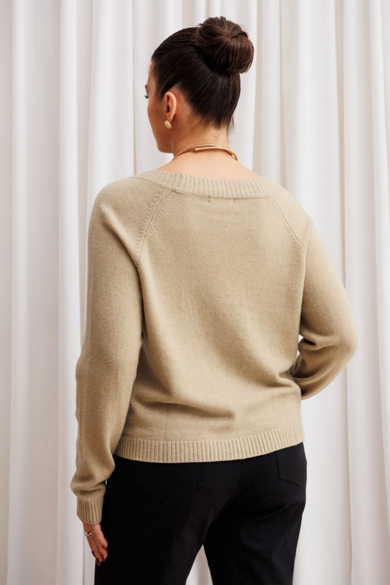 Джемперы Mislana т103 светлая_оливка