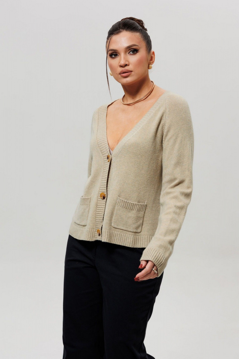 Джемперы Mislana т103 светлая_оливка