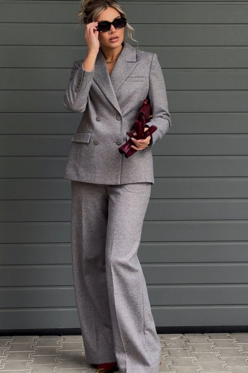 Жакеты DNM 041 мелкий_квадратик_серо-бежевый