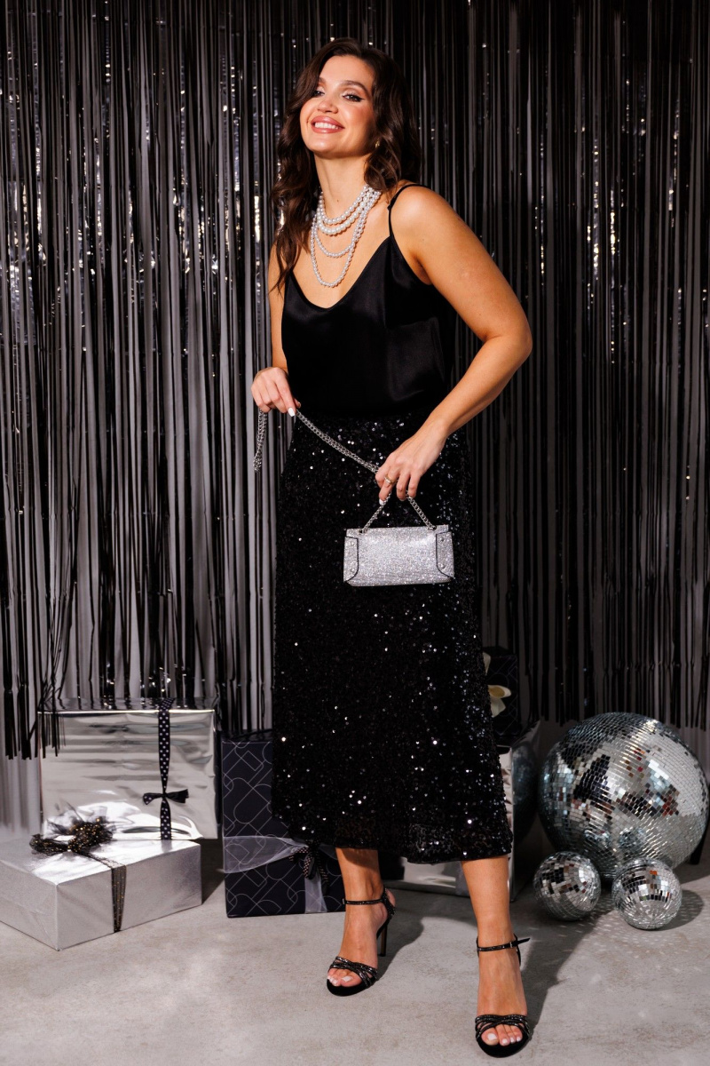 Блузы Mislana 1164бл черный