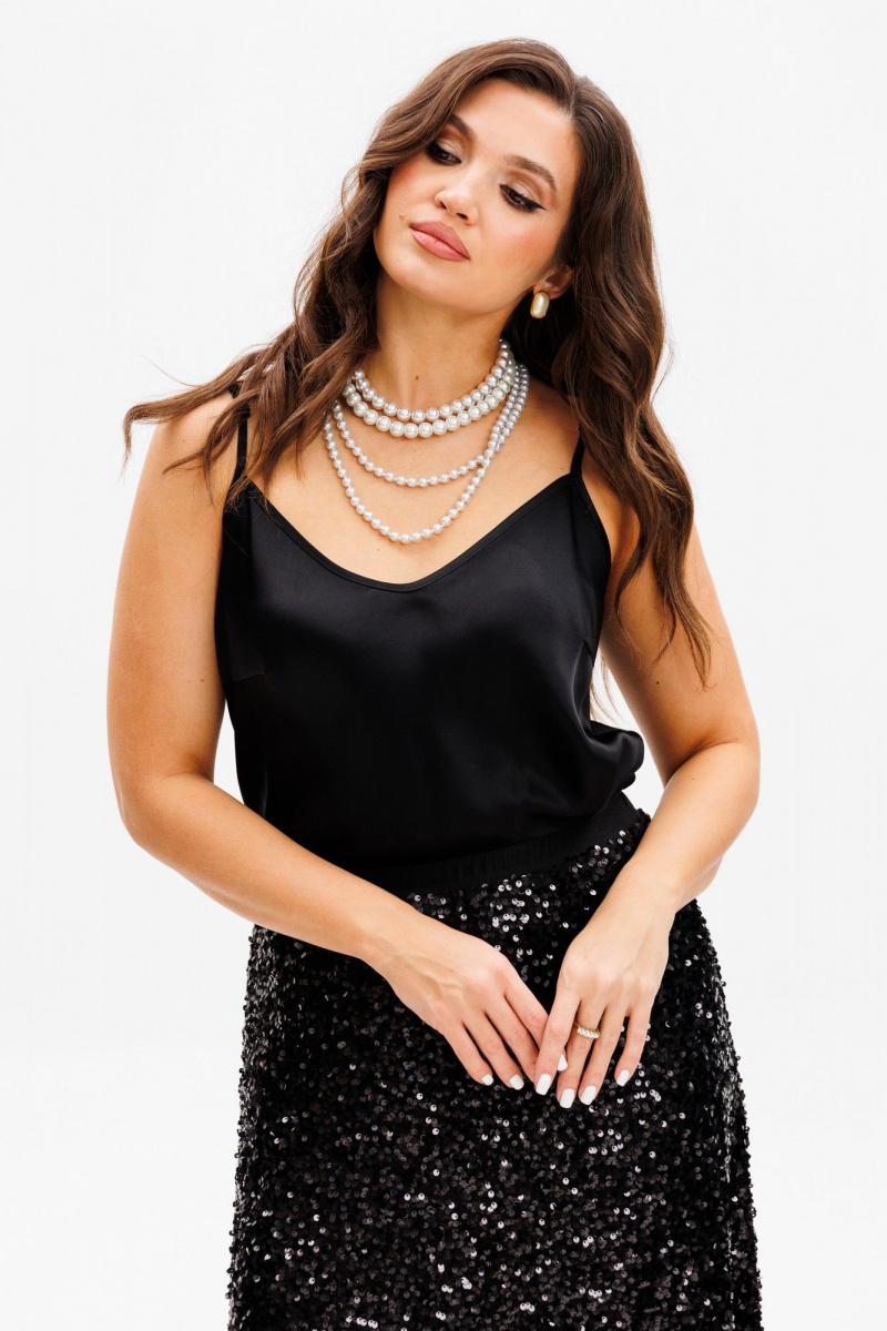 Блузы Mislana 1164бл черный