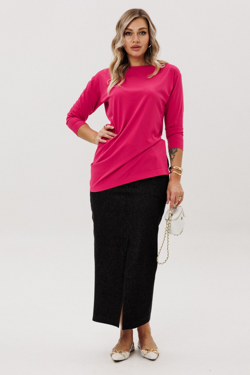 Юбочный комплект Ma Vie М-725 малиновый_и_черный