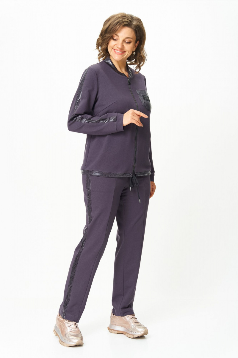 Брючный комплект Bonna Image 455/2 серо-фиолетовый