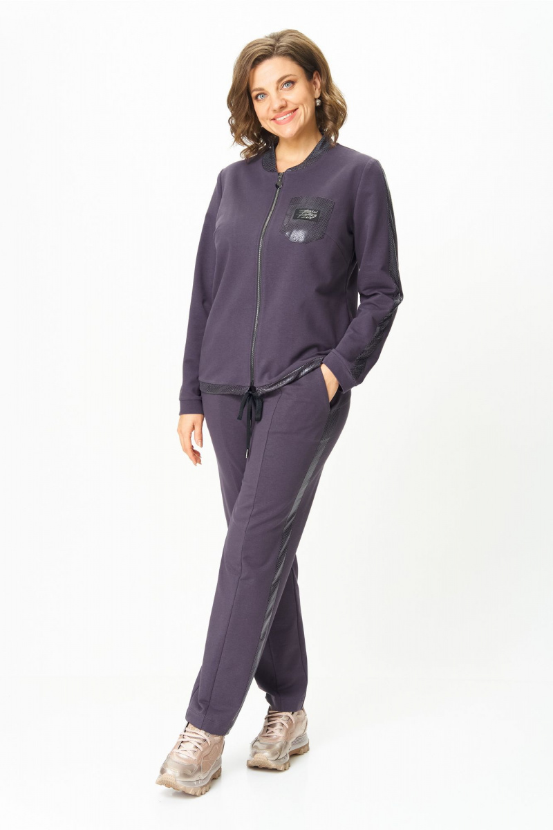 Брючный комплект Bonna Image 455/2 серо-фиолетовый