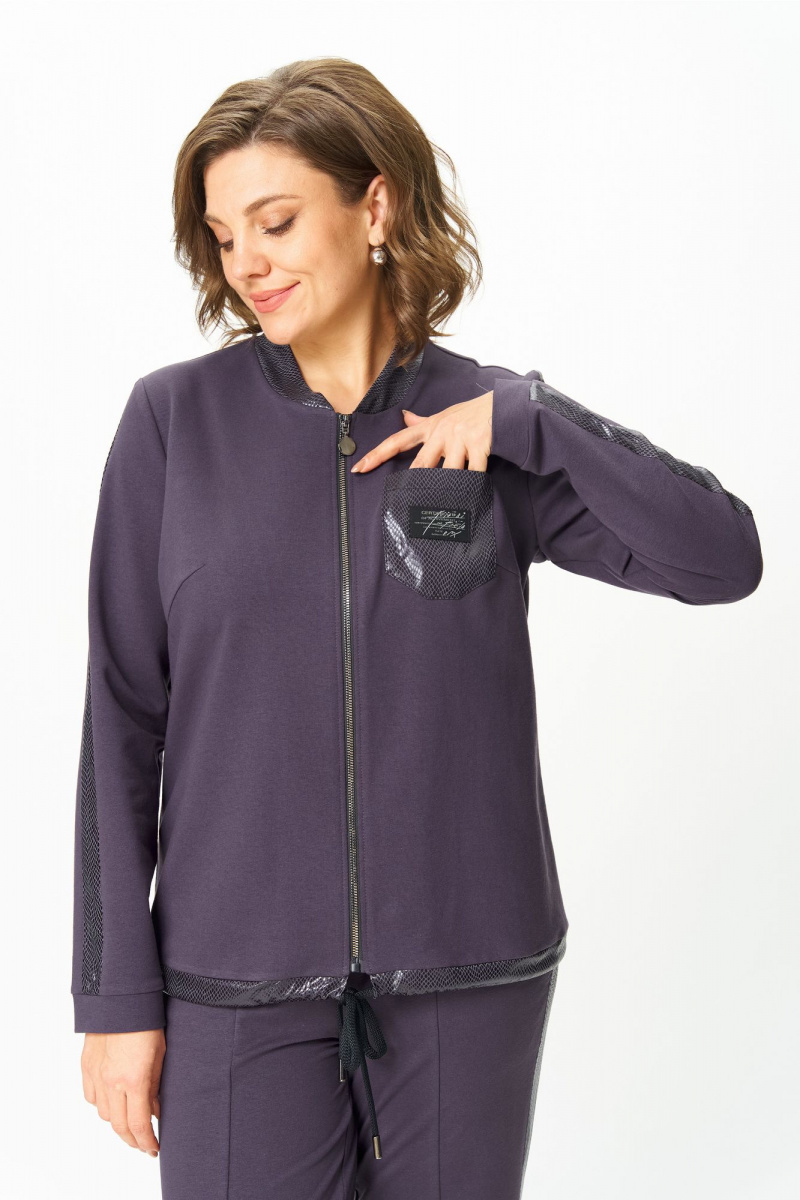 Брючный комплект Bonna Image 455/2 серо-фиолетовый