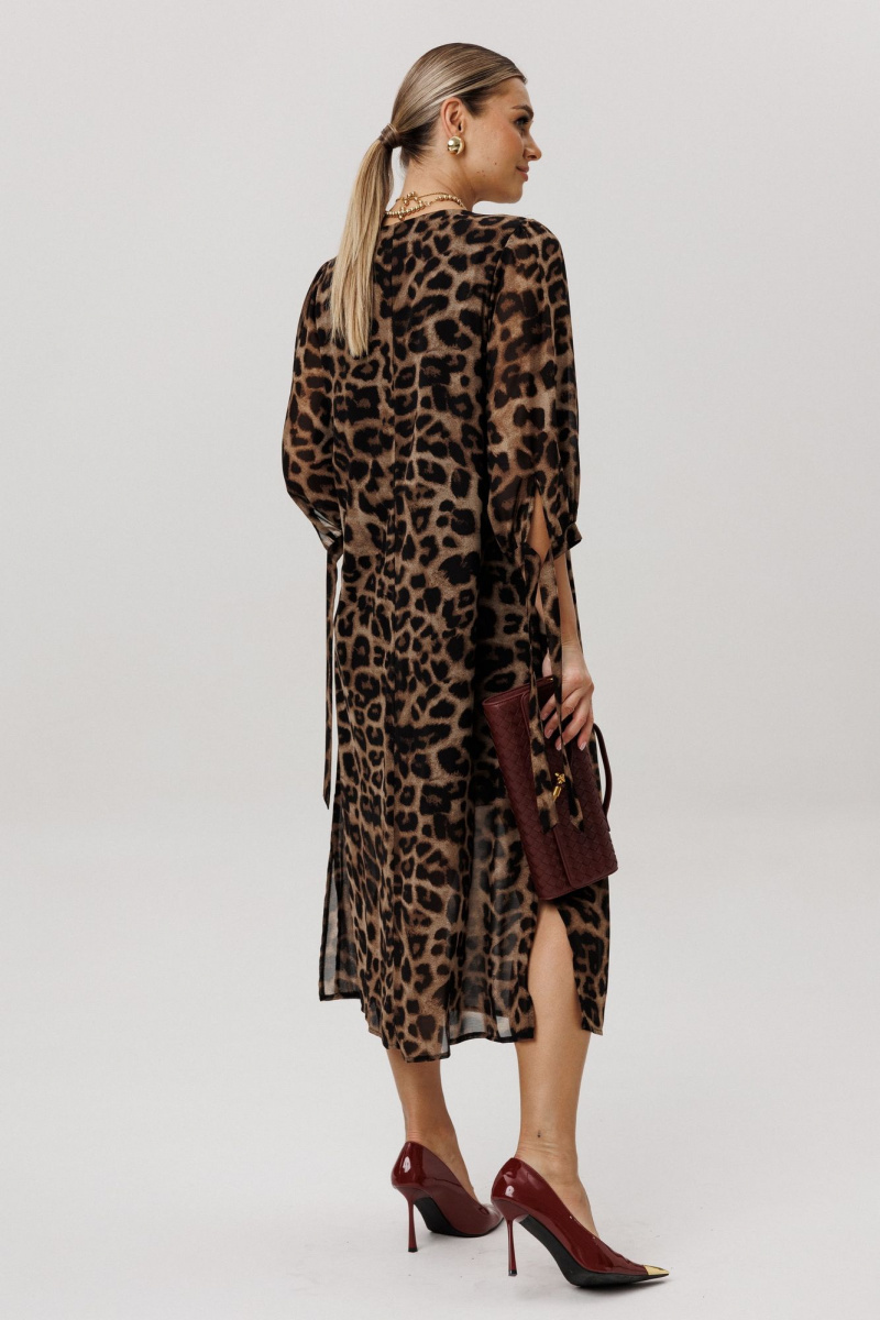 Платья Anelli 1733 коричневый_леопард