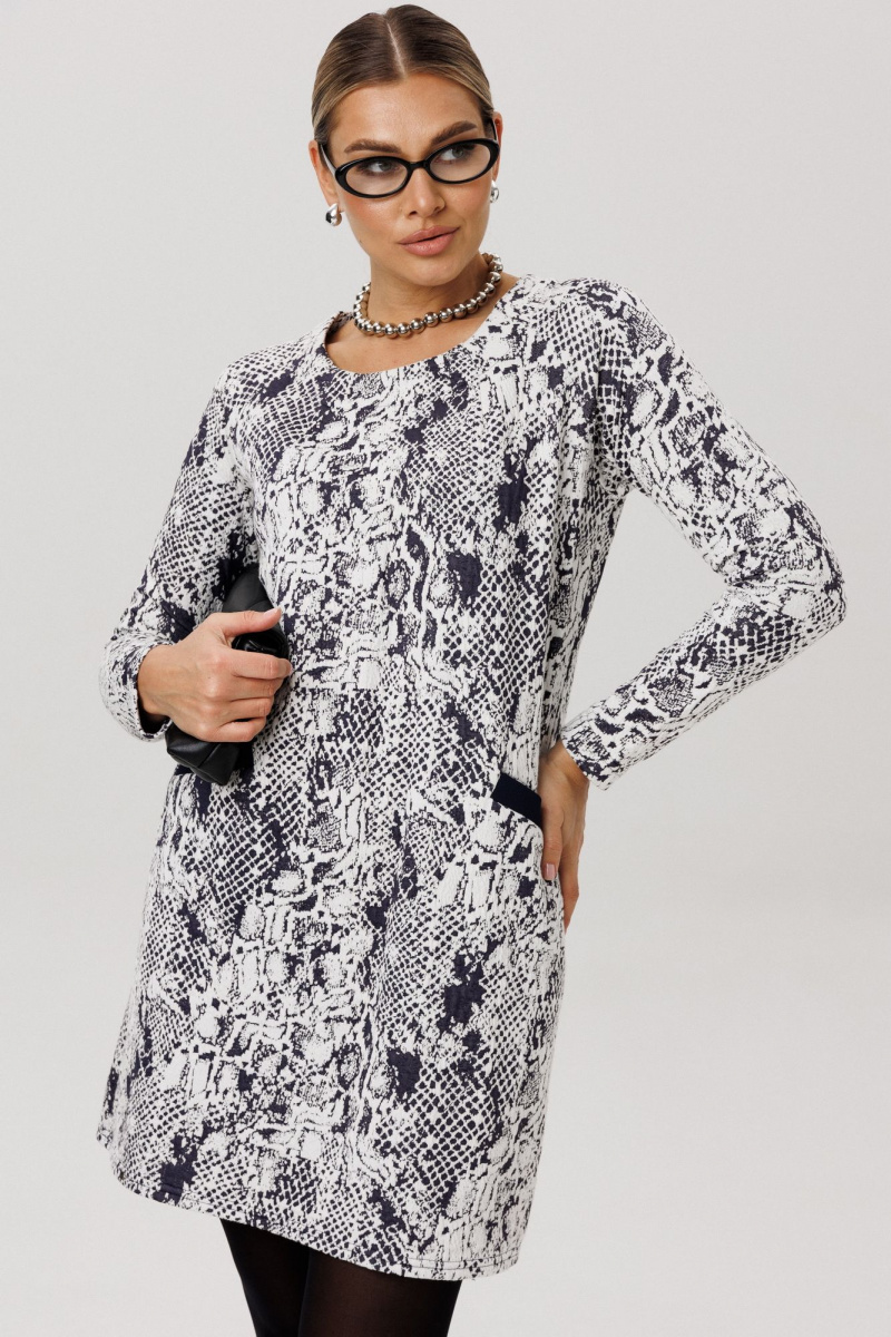 Платья Anelli 1750 белая_змея